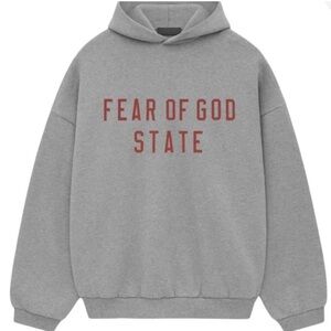Essentials Fear of God State Gray Hoodie